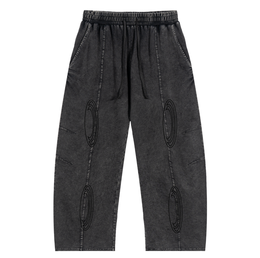 Vision-Snow Wash Drawstring sweatpants